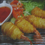 Crevettes en robe de pomme de terre